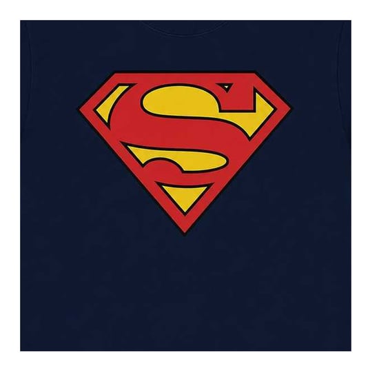 Superman Unisex Klassiek logo voor volwassenen T-Shirt (Marine) - Image 3