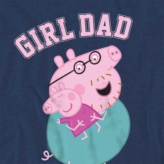 Peppa Pig Unisex volwassen meisjes papa varken Heather T-shirt (Heide-Marine) - Image 4