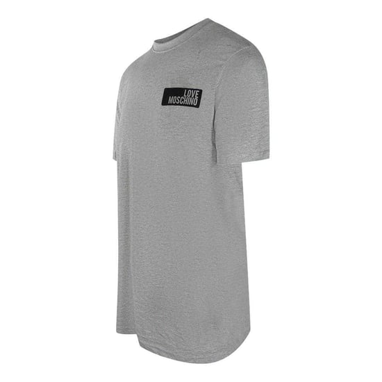 Love Moschino Heren T-shirt met blokjeslogo (Grijs) - Image 3