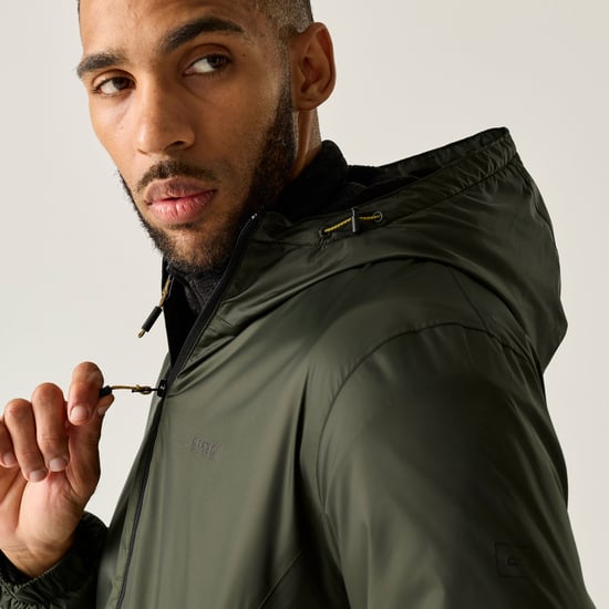 Regatta Mens Kybre Fleece Lined Jacket (Dark Khaki) - Image 5