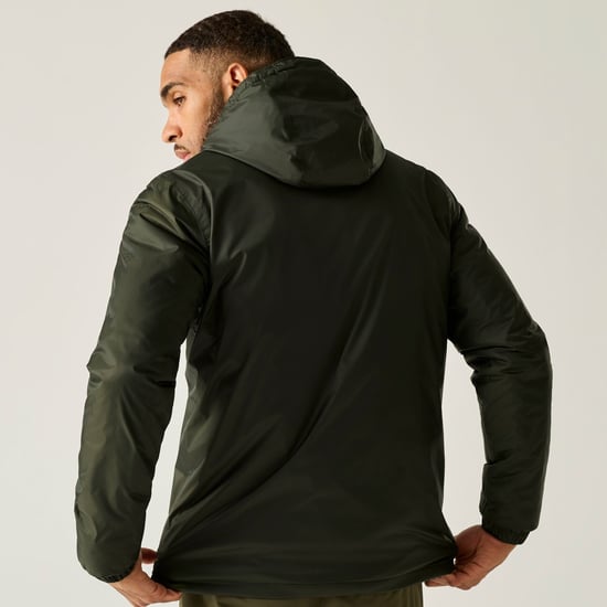 Regatta Mens Kybre Fleece Lined Jacket (Dark Khaki) - Image 6