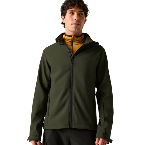 Regatta Heren Denvo windbestendig softshell-jack (Donkere Khaki) - Image 6