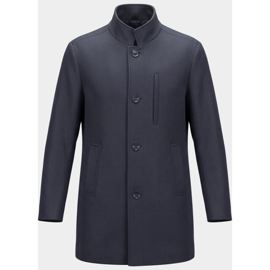 Bos Bright Blue Scotland blue wollen jas caleb coat spe26301ca86sb/4001 - Image 2