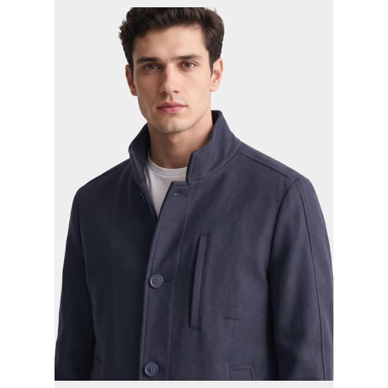 Bos Bright Blue Scotland blue wollen jas caleb coat spe26301ca86sb/4001 - Image 3