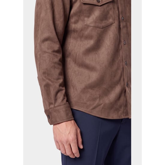 Bos Bright Blue Overshirt 2080/brown - Image 2