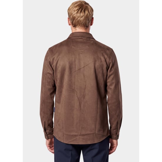 Bos Bright Blue Overshirt 2080/brown - Image 5