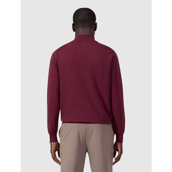 Pure Path 26030807 107 heren trui wine red half zip p - Image 2