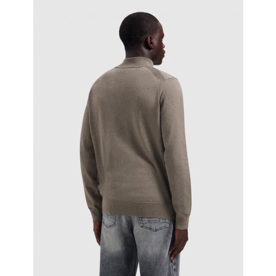 Pure Path 26030807 75 heren trui taupe melange half zip p - Image 3
