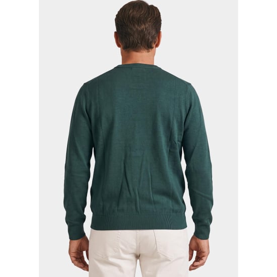 Bos Bright Blue Pullover heren o-hals 262/8142 d.green - Image 2
