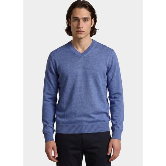 Bos Bright Blue Pullover heren v-hals 263/8159 indigo - Image 1