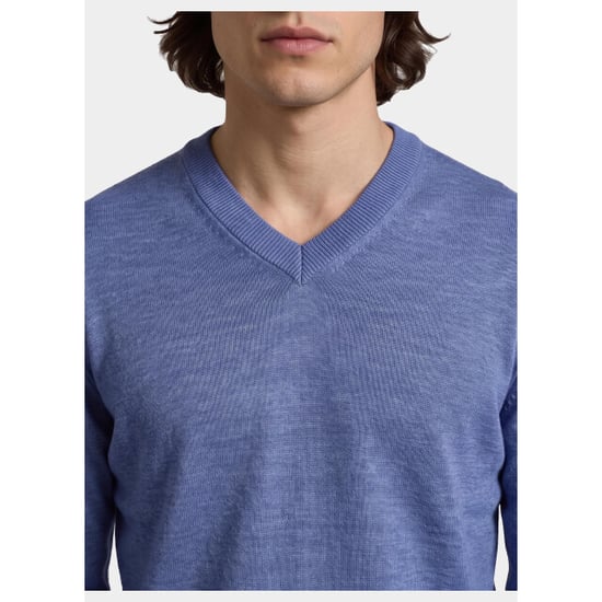 Bos Bright Blue Pullover heren v-hals 263/8159 indigo - Image 3
