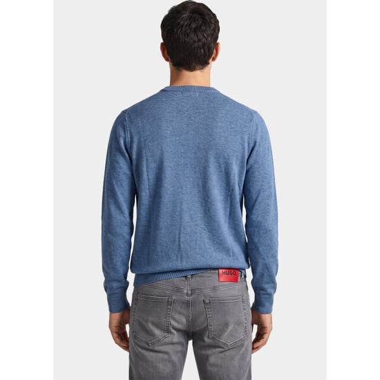 Bos Bright Blue Pullover heren o-hals 262/8153 steel blue - Image 5