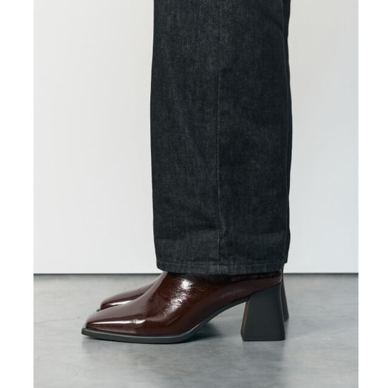 Vagabond Hedda patent leather chocolate enkellaars met hak dames - Image 2