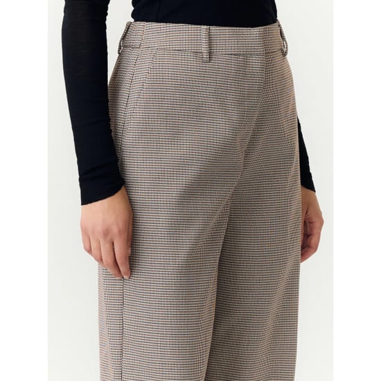 YAS Chekka hw wide pants noos black/w. checks - Image 3