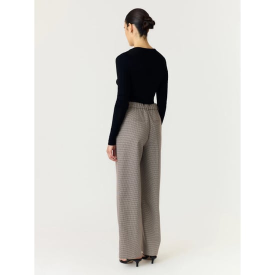 YAS Chekka hw wide pants noos black/w. checks - Image 4