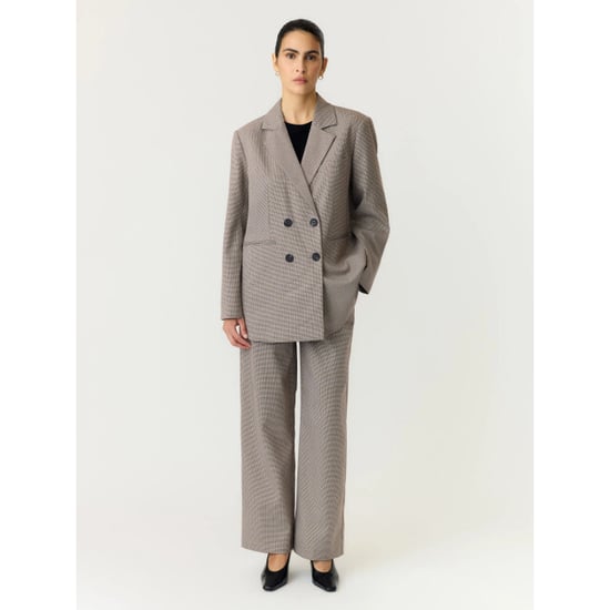 YAS Chekka hw wide pants noos black/w. checks - Image 5