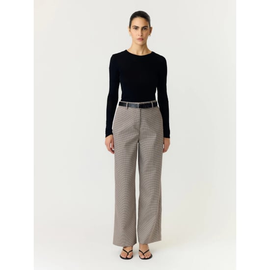 YAS Chekka hw wide pants noos black/w. checks - Image 6