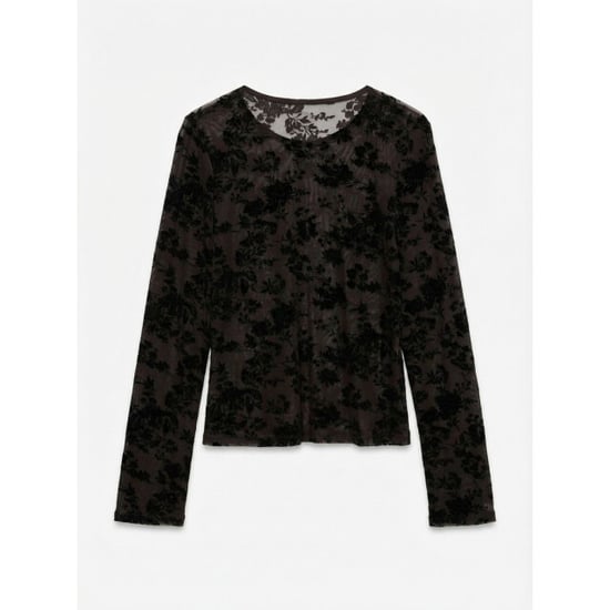 Vero Moda vmflora ls o-neck top jrs 10354544 chocolate torte - Image 1