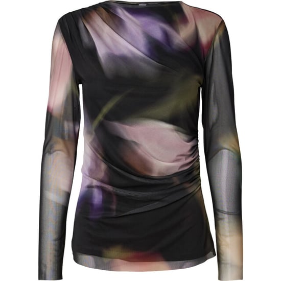 YAS Shama ls mesh top noos black/shama print - Image 2