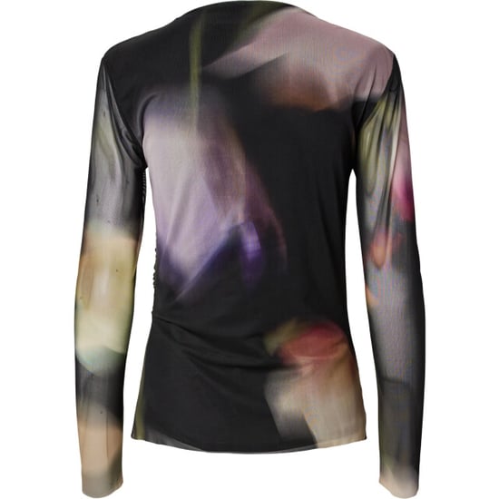 YAS Shama ls mesh top noos black/shama print - Image 5