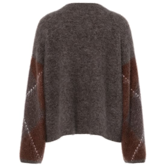YAS Argy ls mohair blend knit pullover s. coffee be - Image 6