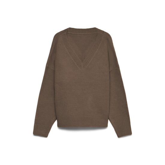 Vero Moda vmsif ls v-neck pullover noos 10354013 cocoa brown - Image 1