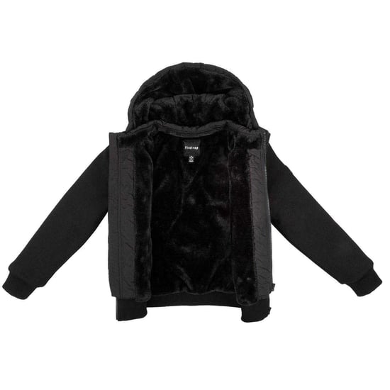 Firetrap Gewatteerd jack met capuchon voor jongens (Zwart) - Image 4