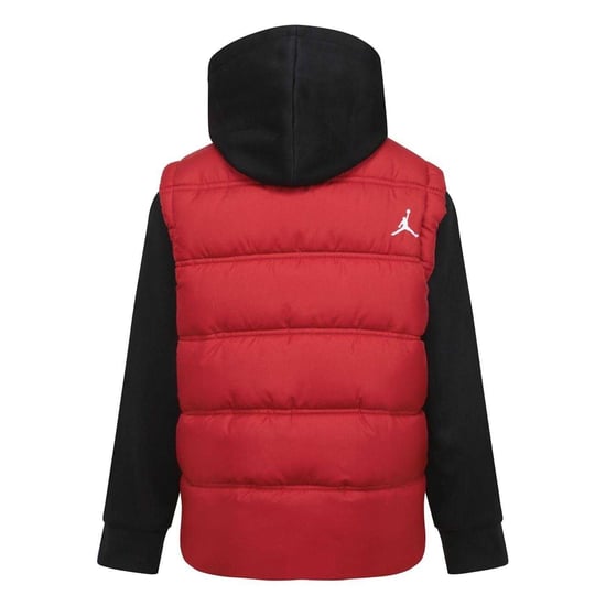 Nike Air Jordan-pufferjas voor kinderen (Rood/zwart) - Image 2