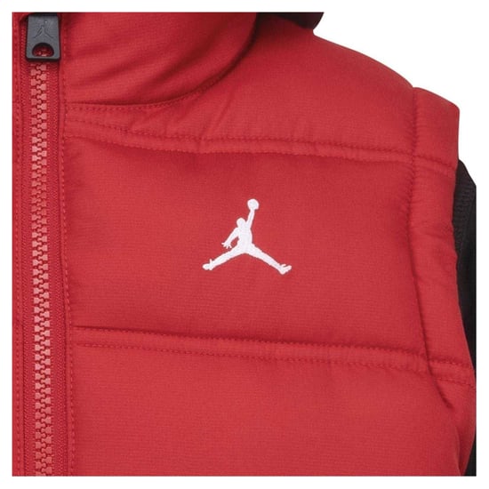 Nike Air Jordan-pufferjas voor kinderen (Rood/zwart) - Image 4