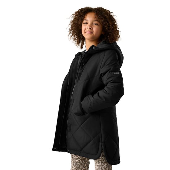 Regatta Childrens/Kids Elryse Quilted Padded Jacket (Black) - Image 1