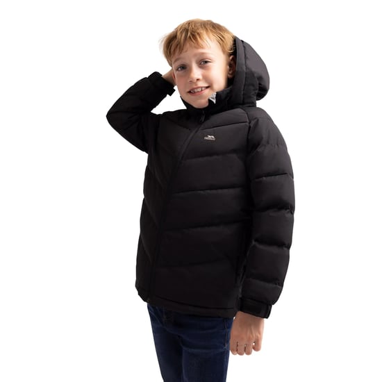 Trespass Gewatteerd kinder/kinderjack Aldery (Zwart) - Image 3