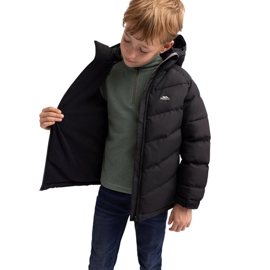 Trespass Gewatteerd kinder/kinderjack Aldery (Zwart) - Image 6