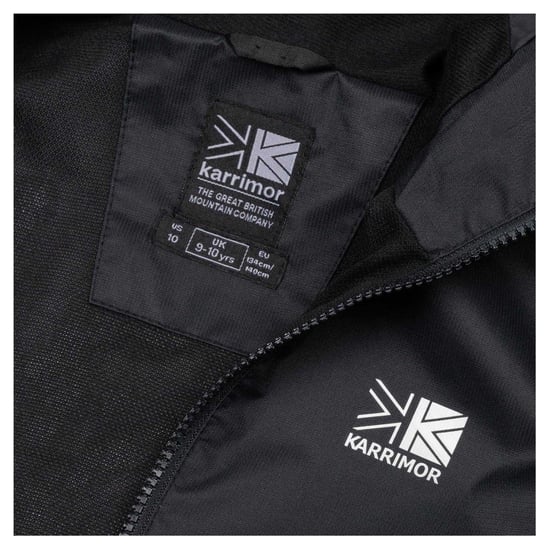 Karrimor Childrens/Kids Sierra Hooded Waterproof Jacket (Black) - Image 3