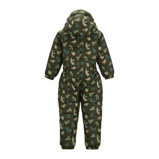 Regatta Childrens/Kids Penrose Splodge Quilted Puddle Suit (Dark Khaki) - Image 2