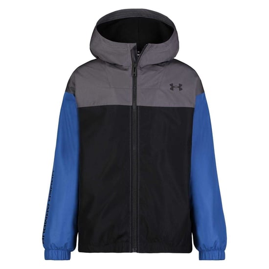 Under Armour Windjack met kleurblokken voor kinderen (Blauw/Zwart) - Image 1