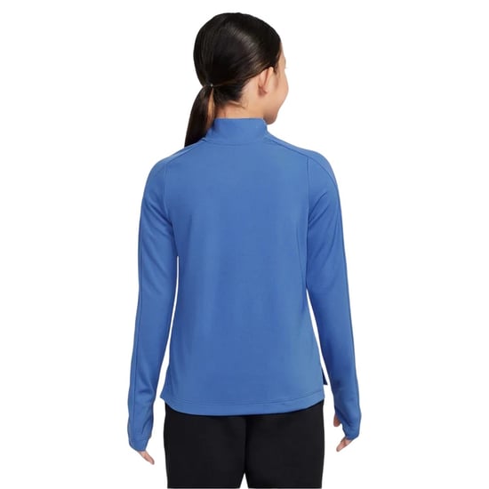 Nike Girls Dri-FIT Half Zip Long-Sleeved Top (Blue) - Image 2