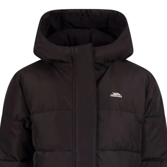Trespass Childrens/Kids Northridge Long Length Padded Jacket (Black) - Image 3
