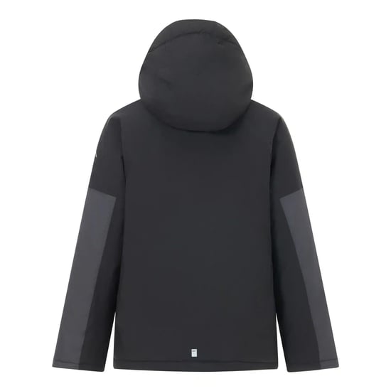 Regatta Childrens/Kids Hillain Lined Waterproof Jacket (Black/Ash) - Image 3