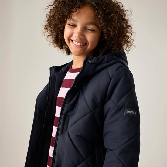 Regatta Childrens/Kids Elryse Quilted Padded Jacket (Navy) - Image 3