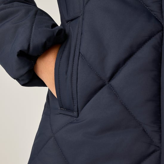 Regatta Childrens/Kids Elryse Quilted Padded Jacket (Navy) - Image 5