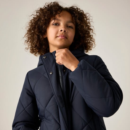 Regatta Childrens/Kids Elryse Quilted Padded Jacket (Navy) - Image 6