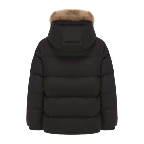 SoulCal Childrens/Kids Quilted Fleece Double Zip Puffer Jacket (Black) - Image 2