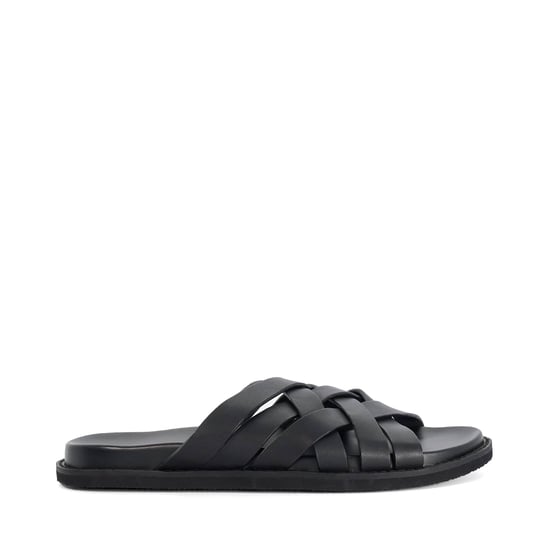 Dune Mens Iddris - Leather Woven Slip-On Sandals - Image 2