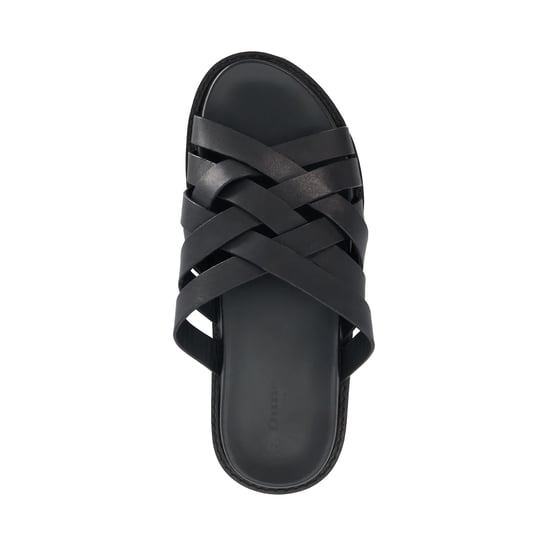 Dune Mens Iddris - Leather Woven Slip-On Sandals - Image 3