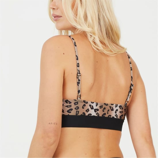 Women's Brave Soul Bikini Top With Cutout in Lprd Print/Blk - Image 2