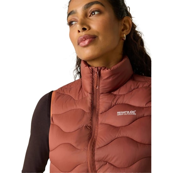 Regatta Womens/Ladies Hydi Quilted Gilet (Burnt Henna) - Image 3