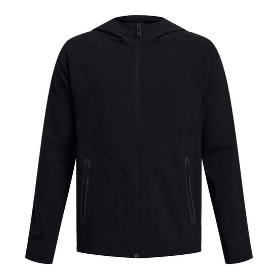 Under Armour Huvtröja för pojkar, enfärgad, normal passform (Svart) - Image 1