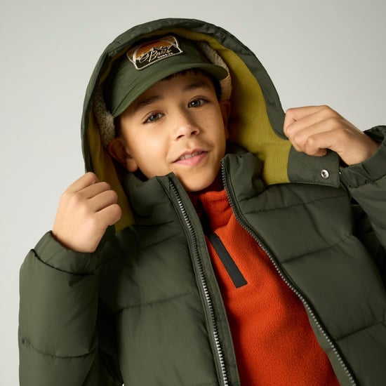 Regatta Childrens/Kids Rover Padded Jacket (Dark Khaki/Wood Brown) - Image 3