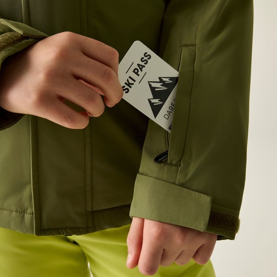 Dare 2B Childrens/Kids Chill Ski Jacket (Martini Olive) - Image 6