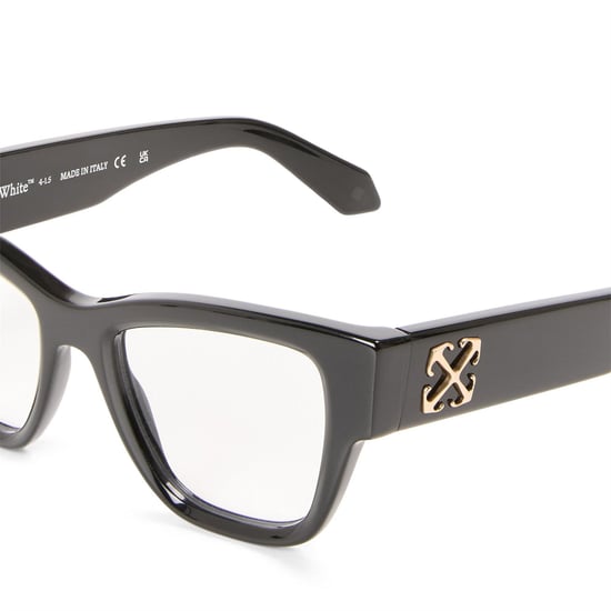 Accessories Off White Style 8D Rectangle Full Rim Sunglasses in Black - Image 3